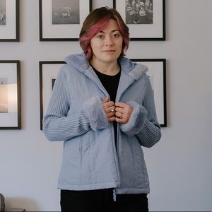 Carolyn Taylor Baby Blue Zip Up